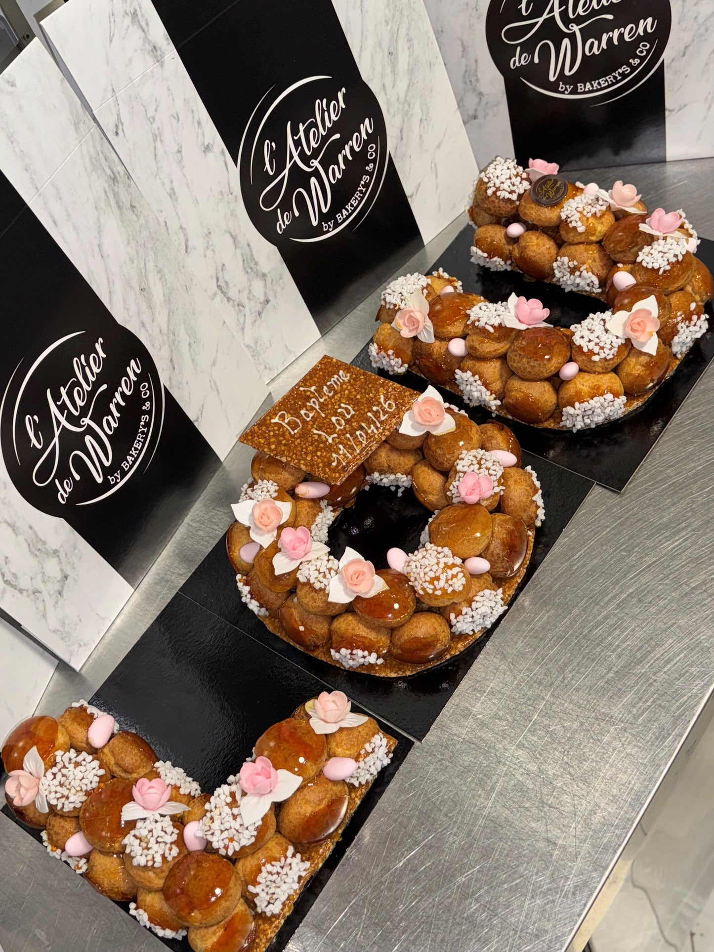 Letter Cake Choux - L'atelier de Warren