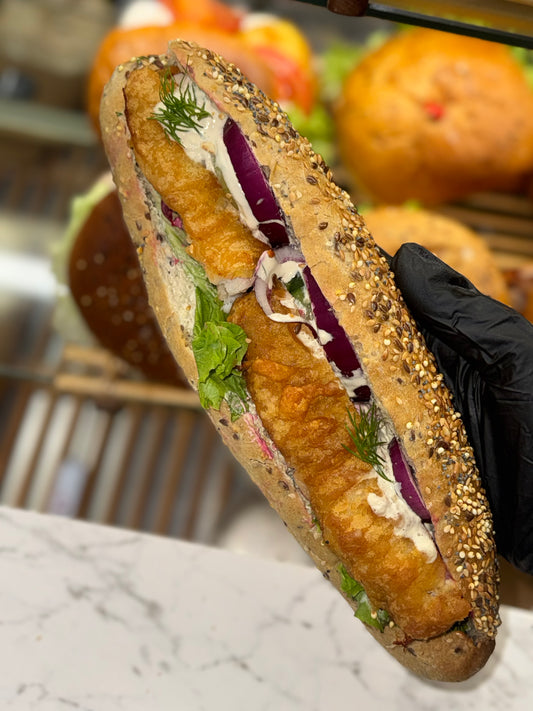 Sandwich Spécial Poisson Pané - L'atelier de Warren