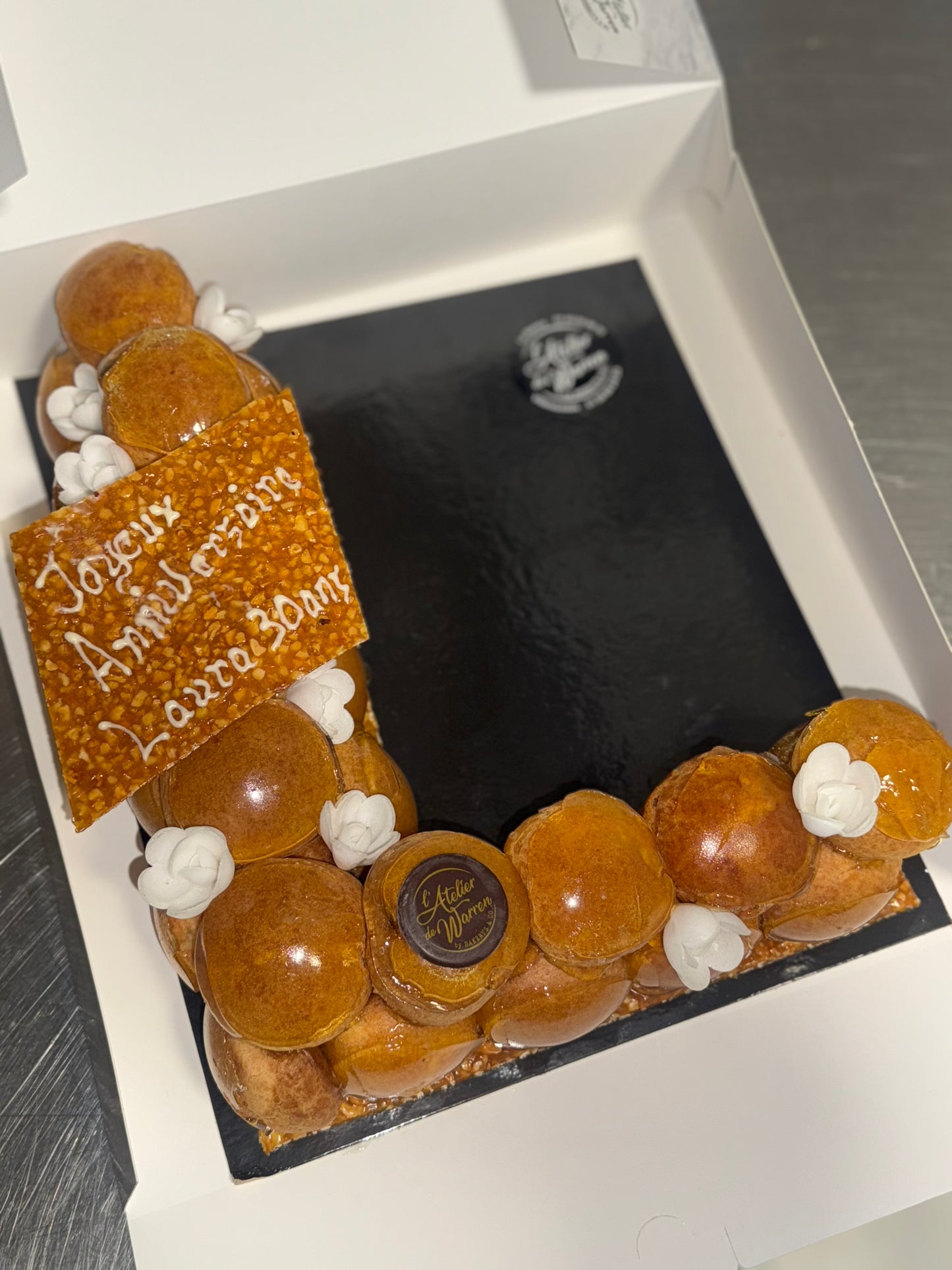 Letter Cake Choux - L'atelier de Warren