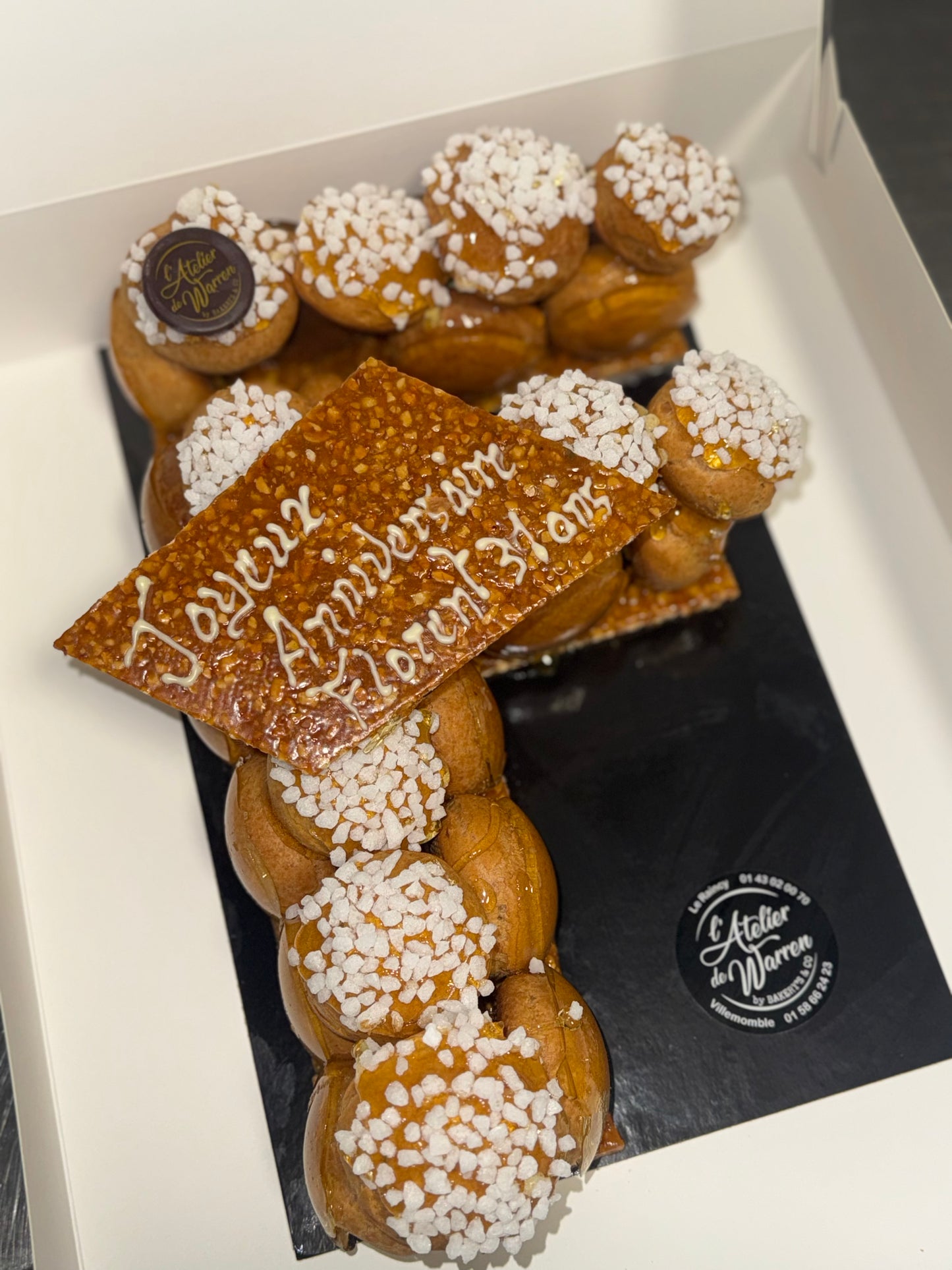Letter Cake Choux - L'atelier de Warren