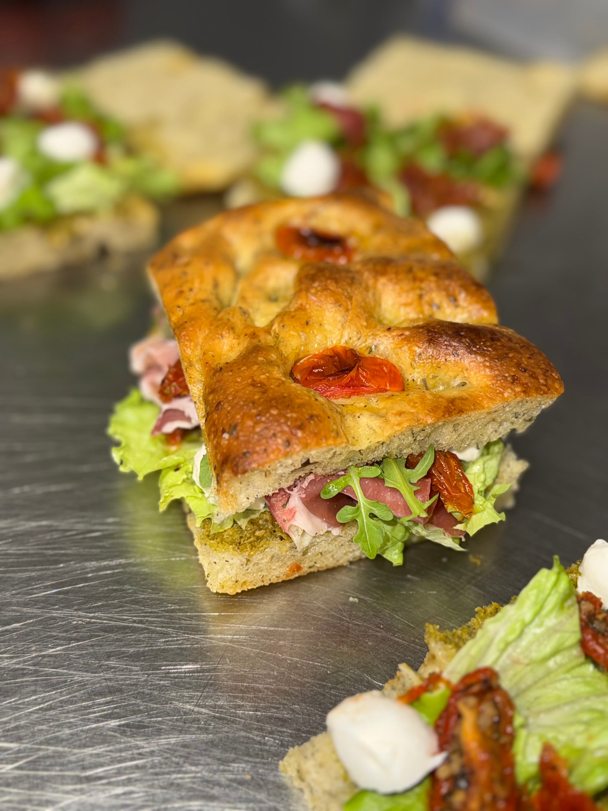 Sandwich Spécial Focaccia - L'atelier de Warren